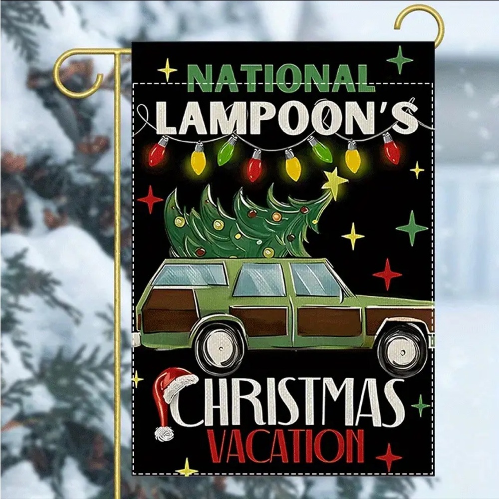 National Lampoon Christmas Vacation Garden Flag